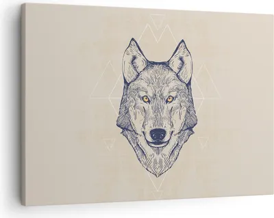 Produktbild von Bild auf Leinwand - Leinwandbild - Husky Hund Portrait Plakat - 70x50cm - Wand Bild - Wanddeko - Leinwanddruck - Bilder - Kunstdruck - Wanddekoration - Leinwand bilder - Wandkunst - AA70x50-3109