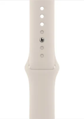 Produktbild von Apple MKUU3ZM/A, Band, Smartwatch, Elfenbein, Apple, Apple Watch 42mm Apple Watch 44mm Apple Watch 45mm, Fluor-Elastomer