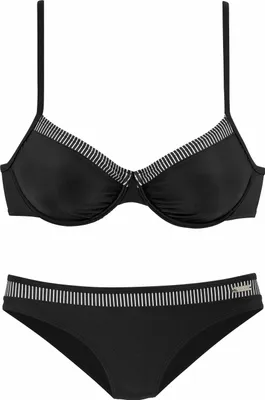 Produktbild von LASCANA Bügel-Bikini schwarz Größe 36 Cup G