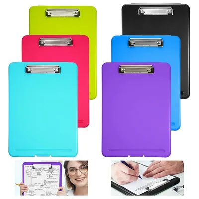 Produktbild von Ordnerset, 6pcs Schreibtafel mit Aufbewahrungsfunktion, integriertem Stiftfach, geeignet für A4-Papier, ideal für Workshops, Schüler und Lehrer