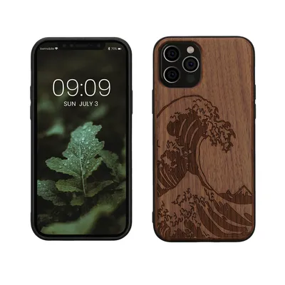 Productafbeelding van kwmobile KWM000011LR016C, hoesje, Apple, iPhone 12 Pro, iPhone 12, donkerbruin