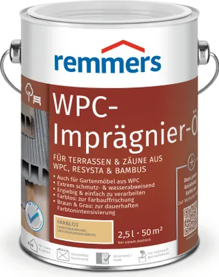 Obrázok produktu pre REMMERS Olej na údržbu WPC 2,5 l Bezfarebný