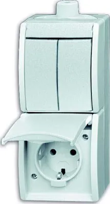 Immagine prodotto di Busch Jaeger 2601/5/20EW-54-503 Steckdose CEE 7/3 Weiß (1684-0-0328)
