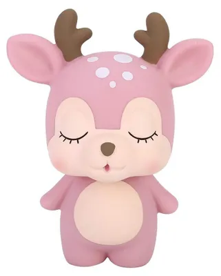 Produktbild von Niedliches Elch-Sparschwein, unzerbrechliches Kunststoff-Sparschwein für Kinder, Geburtstagsgeschenk
