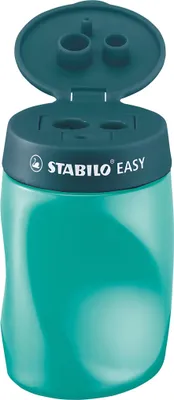 Image de Taille-boîte ergonomique pour gauchers - STABILO EASYsharpener - 3 en 1 - pétrole