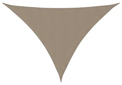 Produktbild von Sonnensegel Dreieck Sonnenschutz Beschattung Windschutz für Garten Terrasse Balkon UV-beständig wasserdicht mit Befestigungsseilen Taupe 4 x 5 x 5 m