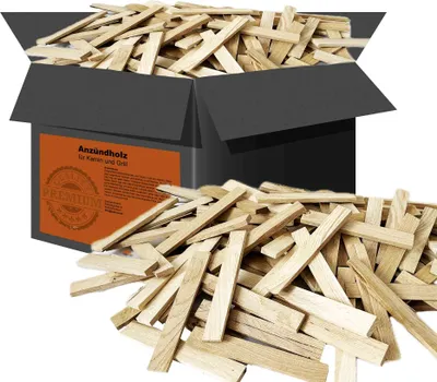 Produktbild von 28 kg Anfeuerholz Anzündholz Eichenholz Kaminholz Brennholz