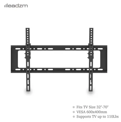 Produktbild von LEADZM TMX798S TV Wandhalterung Neigbar max.VESA 400x600mm für 32-70zoll TV/Monitor mit Wasserwaage, Schwarz