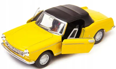 Produktbild von Welly Metallmodellauto Peugeot 404 Gelb 1:32
