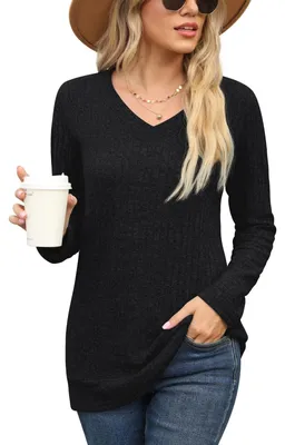Immagine prodotto di Solidchoice - Maglione a V casual con maniche lunghe