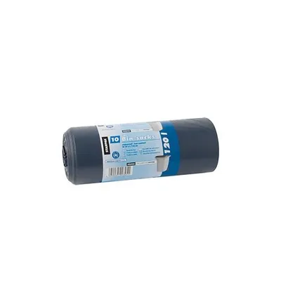 Produktbild von 150 Müllsäcke, LDPE blauer Engel 120 l 110 cm x 70 cm blau/schwarz