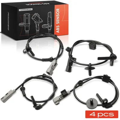 Immagine prodotto di Kit sensori ABS - 4 sensori di velocità delle ruote - assali anteriore e posteriore - attivi, 2 poli - cavo da 56 cm - per Chevrolet Trax, Opel/Vauxhall Mokka, Mokka X
