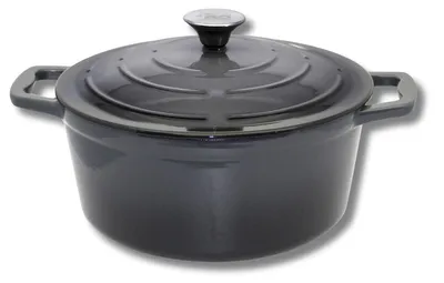Image de Cocotte 26 cm en fonte émaillée gris classique 4.5 L Elo