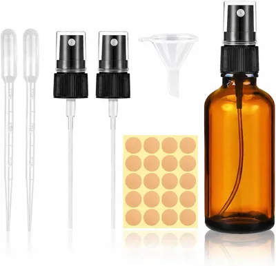 Produktbild von Sprühflaschen 50 ml, Braunglas, 10 Stück, für Kosmetik