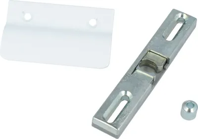 Produktbild von Balkontür-Set Aluminium Balkontürgriff Balkontürschnäpper mit Hülse Alu Ziehgriff Weiß - RAL9016