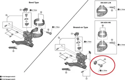 Immagine prodotto di Vite di fissaggio SHIMANO M5x15,2 mm per FD-U6030-F - fissaggio preciso, attuale...