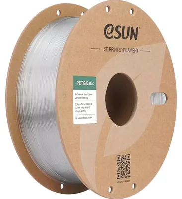 Produktbild von eSUN PETG BASIC, transparent, 1,75 mm, 1 kg