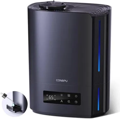 Immagine prodotto di Umidificatore a ultrasuoni da 6 litri, nero, silenzioso