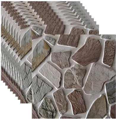 Produktbild von Unyqoos® Wasserdichte selbstklebende 3D-Wandpaneele mit Steinoptik für verschiedene Räume
