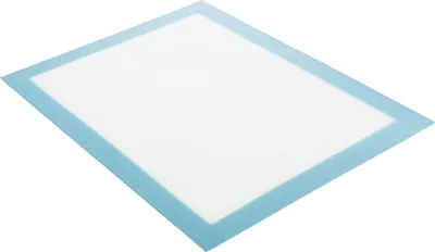 Produktbild von com-four® Silikon Backmatte wiederverwendbar - Dauerbackmatte für Backofen bis 230 °C - Backmatte beidseitig beschichtet - 30 x 40 - blau