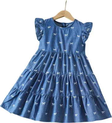 Productafbeelding van Lumoras Jurk Meisjes Blauw 7-8Y