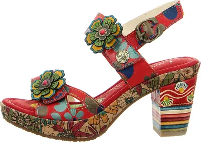 Produktbild von Laura Vita Plateau Sandaletten Damen 32303637313832 Rot 36 EU