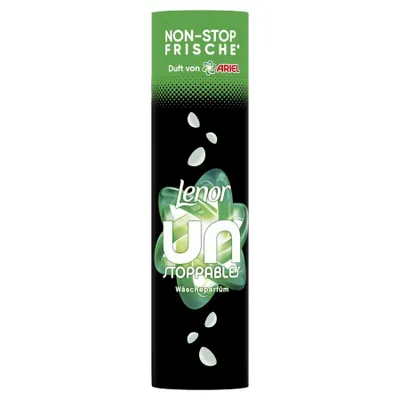 Produktbild von Lenor Unstoppables Wäscheparfüm Duft von Ariel, Granulat, 275 g, Flasche, Lenor Unstoppables Wäscheparfüm mithilfe der Dosierkappe in die leere Trommel legen. Wäsche...