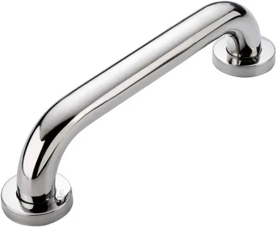 Imagen del producto de Barra de apoyo para baño, acero inoxidable, 30 cm, capacidad de carga de 150 kg, para mayor seguridad en el baño