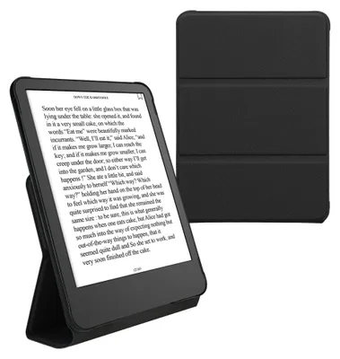 Produktbild von kwmobile Hülle für Amazon Kindle Paperwhite (2024)/Colorsoft Case - Schutzhülle aus Kunstleder - Magnetverschluss Cover mit Standfunktion in Schwarz