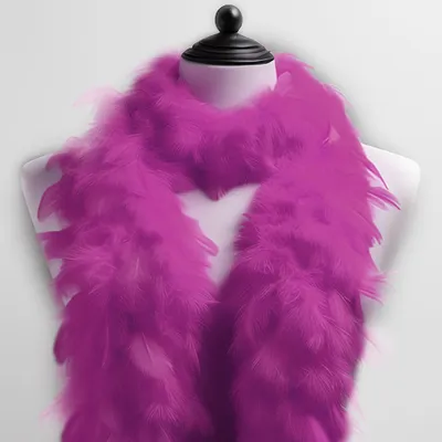 Imagen del producto de Bufanda Federboa, 180 cm de largo, color rosa oscuro