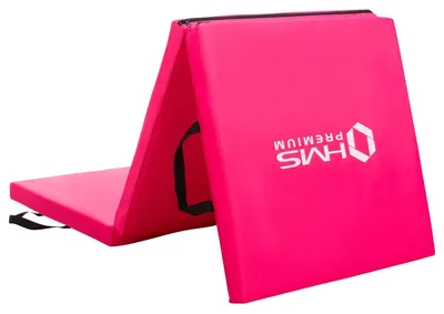 Obrázek produktu pro Cvičební podložka na jógu - Skládací - 180 x 60 x 5 cm - Růžová