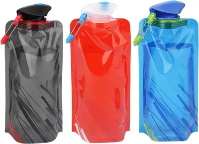Produktbild von Trinkflasche 700 ml, Faltbar, BPA-frei, fuer Wandern