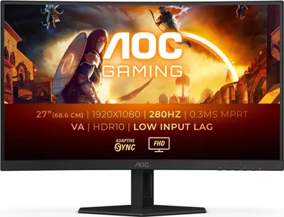 Zdjęcie produktu dla AOC G4 C27G4H, 68,6 cm (27"), 1920 x 1080 px, Czarny