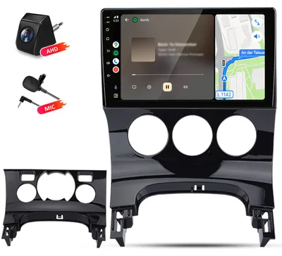 Produktbild von 2+64GB Autoradio mit Kamera und Mic Für Peugeot 3008 2009-2015 Carplay Android Auto Android GPS Navi WIFI BT DAB+RDS SWC 9 Zoll