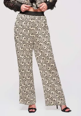 Produktbild von LARICA Hose Wide Leg Weite Beine Elegant OW-PA-E0007 beige S/M