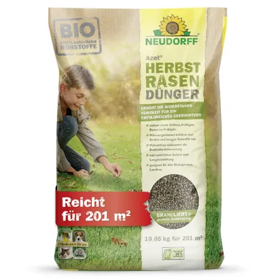 Produktbild von Neudorff Azet HerbstRasenDünger 10 kg hoher Kaliumgehalt organischer Dünger