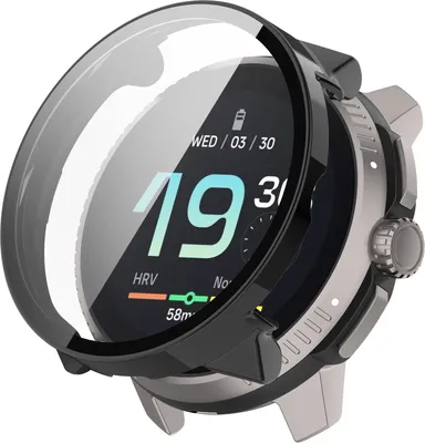 Zdjęcie produktu dla INF Etui na zegarek z folią ochronną na ekran do zegarka Suunto Race S Czarny