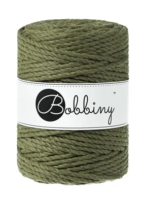Zdjęcie produktu dla Bobbiny 3PLY Macramé Rope 5 mm 100 m Avocado Sznurek