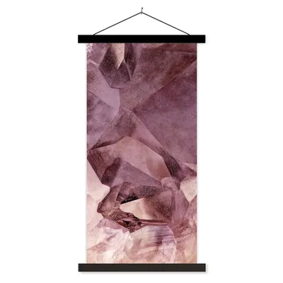 Produktbild von MuchoWow® Textilposter Kristalle - Natursteine - Edelsteine und Mineralien 60x120 cm mit schwarzem Rahmen - Magnete
