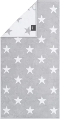 Produktbild von Cawö Handtuch New Stars Farbe platin/weiß Größe 50x100