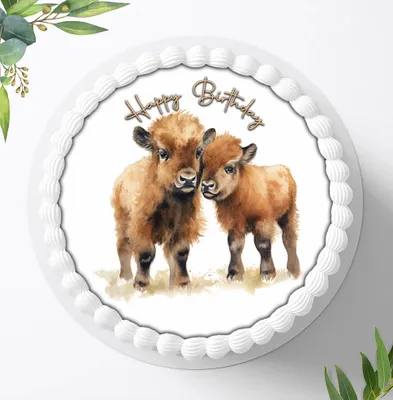 Produktbild von Für die Geburtstags Torte ein Tortenaufleger, Zuckerbild mit dem Motiv: Dschungeltiere, Essbares Foto für Torten, Fondant, Ø 20cm, 1503z