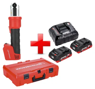 Produktbild von Rothenberger ROMAX NANO Akku Pressmaschine 18 V 34 kN CAS + 2x LiHD Akku 4,0 Ah + Ladegerät + Rocase