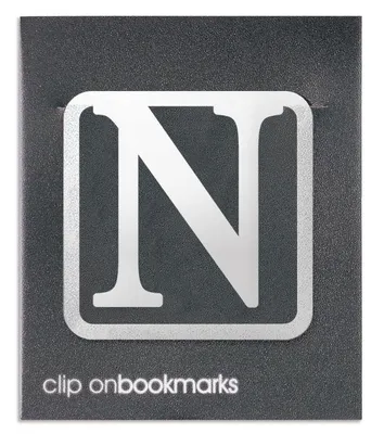 Image de Marque-page en métal - Lettre N Clip-on