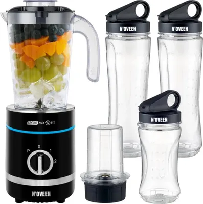 Zdjęcie produktu dla NOVEEN Noveen SB2000 0.8 L Blender sportowy 500 W Czarny, przezroczysty