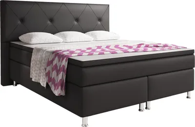 Produktbild von Inter Handels Boxspringbett Oxford, 180x200, Schwarz