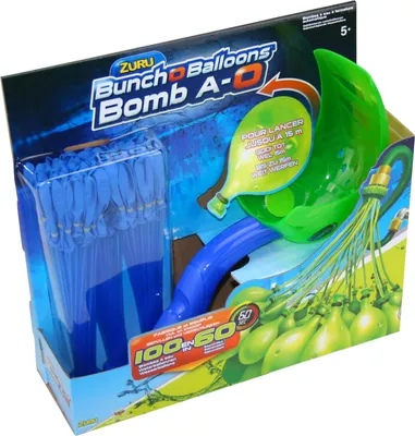 Produktbild von Zuru Bunch O Balloons Wasserbomben blau mit Launcher Werfer