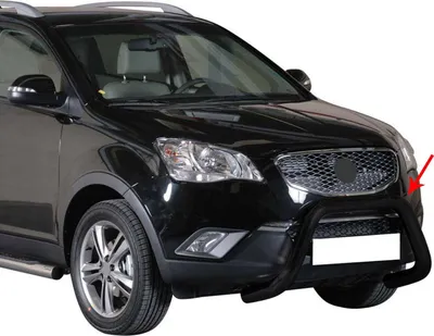 Produktbild von Frontbügel Frontschutzbügel für Ssangyong Korando 2011-2019 ø76mm Stahl Schwarz