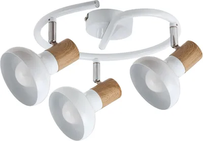 Image de Plafonnier scandinave E14 3x40W blanc 5946 Holly Rabalux