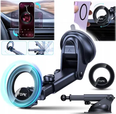 Image de Support solide pour téléphone portable avec aimant, support pour smartphone, téléphone pour voiture