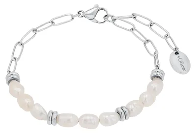 Produktbild von S.Oliver Edelstahl Damen Armband Süßwasserzuchtperle 2039728